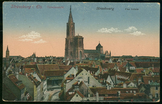 Postcard of Total View of Strasbourg, Austria