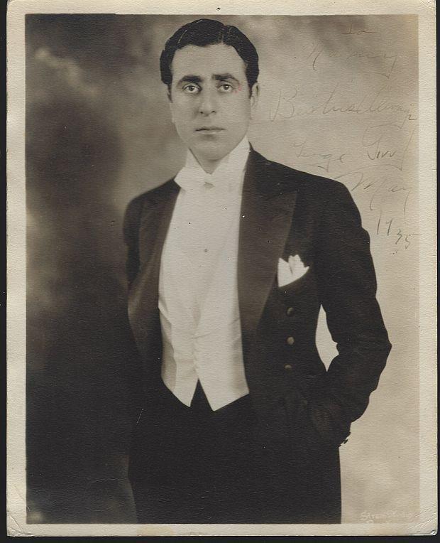 Signed Photograph of Male Singer New York City Represented by Herman Bernie 1935