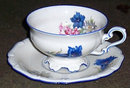 US Zone Germany Jaeger Cup and Saucer with Flowers
