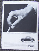 1963 Renault Stick Shift Automobile Magazine Ad