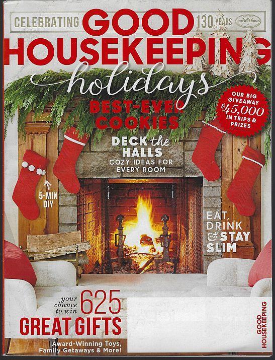 Good Housekeeping Magazine December 2015 Holidays/Cookies/Eat Drink Stay Slim