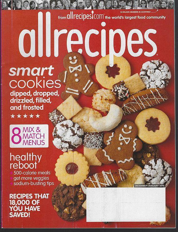 Allrecipes Magazine December/January 2016 Smart Cookies/Light Meals/Citrus