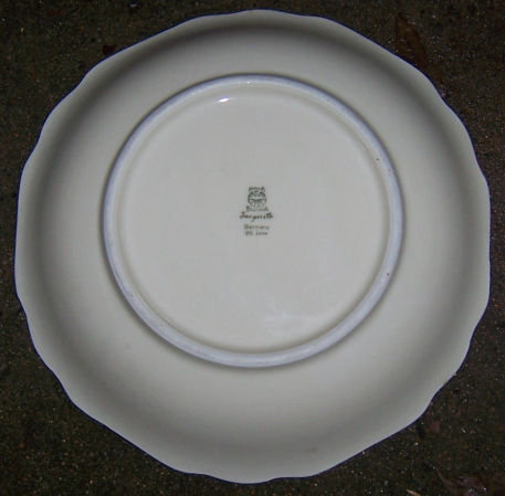 US Zone Germany Jaeger Soup Bowl with Red/White Flowers