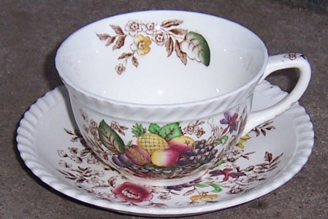 Johnson Bros England Windsor Ware China Pomona Cup and Saucer