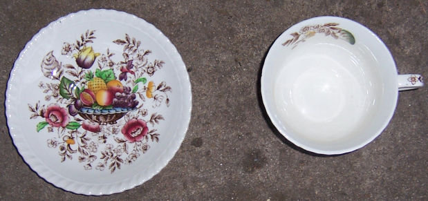 Johnson Bros England Windsor Ware China Pomona Cup and Saucer