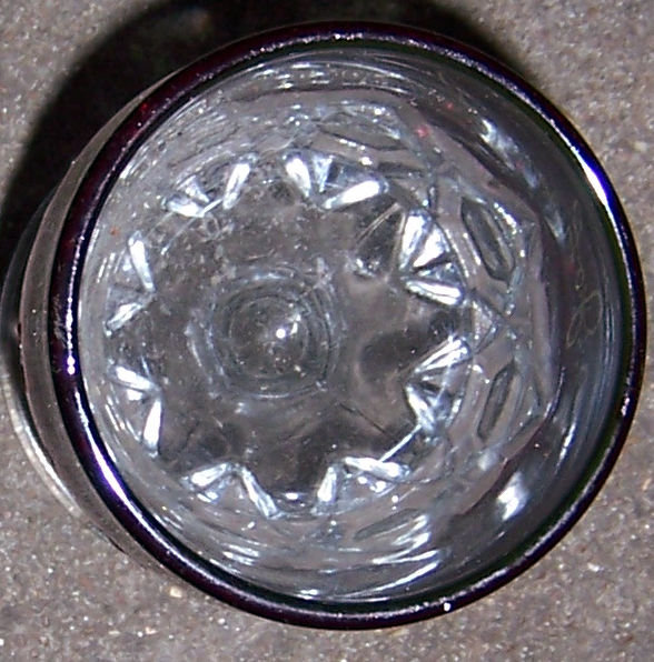 Vintage Ruby Flashed Sunken Honeycomb Souvenir Goblet