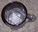 Vintage Ruby Flashed Souvenir Button Arch Toothpick