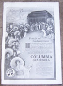 Madame Butterfly on Columbia Grafonola 1917 Ad