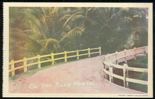 Postcard of On the Road North, Trinidad, Caribbean