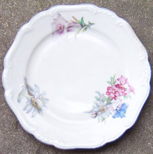 US Zone Germany Jaeger Bread and Butter Plate with Flowers