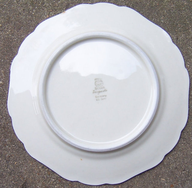 US Zone Germany Jaeger Bread and Butter Plate with Flowers