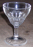 Vintage Federal Wide Panel Cordial Clear Glass