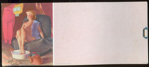 Set of Twelve Vintage Pin Up Blotters by Bill Layne