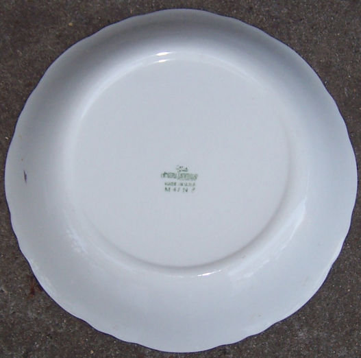 Homer Laughlin Virginia Rose Pink Rose Flat Soup Bowl