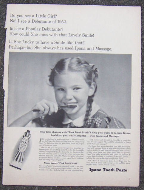 1940 Ipana Tooth Paste Life Magazine Advertisment