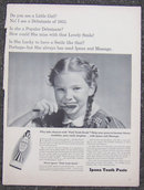 1940 Ipana Tooth Paste Life Magazine Advertisment