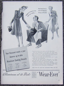 1940 Wear-Ever Aluminum Cooking Magazine Advertisment