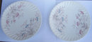 Carlsbad Austrian China Plates w/ Pink and Blue Flowers