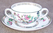 John Maddock Indian Tree Bouillon Cup and Saucer