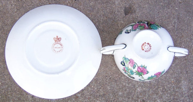 John Maddock Indian Tree Bouillon Cup and Saucer