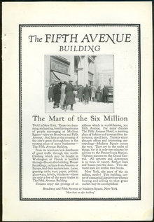Fifth Avenue Building NYC 1925 Magazine Advertisement