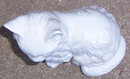 Vintage China Gray Fluffy Sitting Cat Figurine
