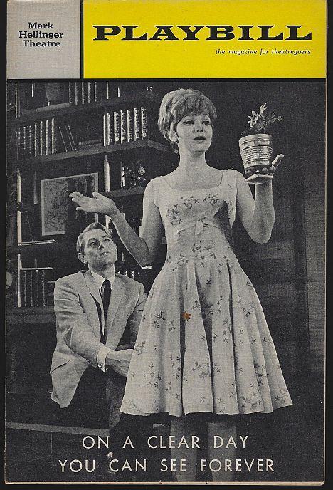 Playbill On a Clear Day You Can See Forever, Mark Hellinger Theatre, April 1966
