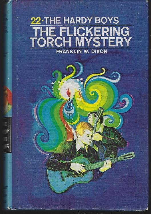 Flickering Torch Mystery by Franklin Dixon 1971 Hardy Boys #22 Matte Blue Cover