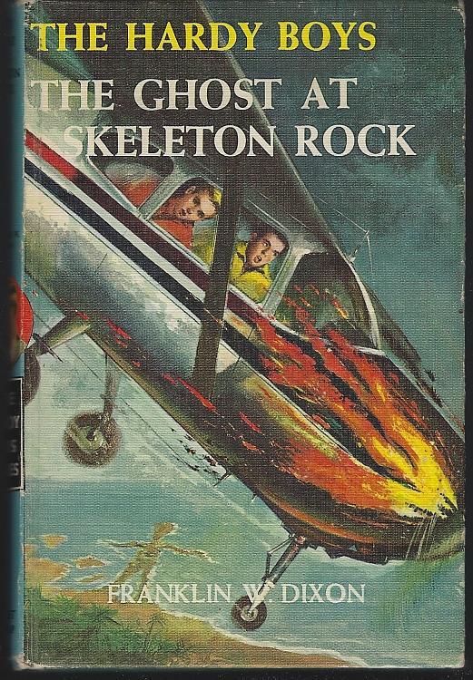 Ghost at Skeleton Rock by Franklin Dixon Hardy Boys #37 1957 Matte Blue Cover