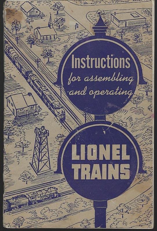 Instructions for Assembling and Operating Lionel Trains 1951 Illustrated Booklet