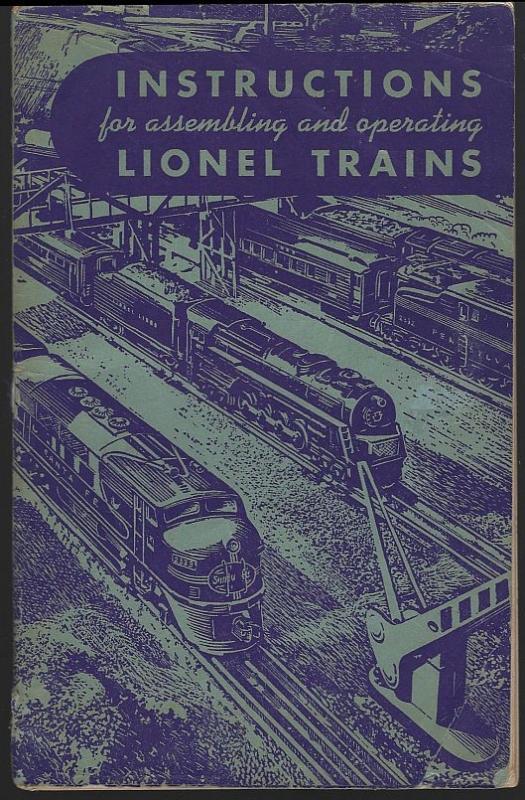 Instructions for Assembling and Operating Lionel Trains 1949 Illustrated Booklet