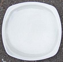 Vintage Paden City Minion Gray Square Dinner Plate