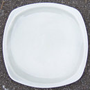 Vintage Paden City Minion Gray Square Dinner Plate