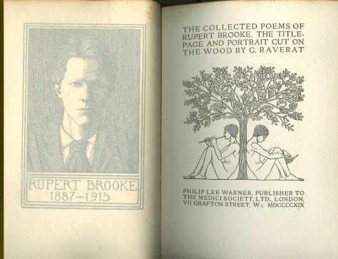 Collected Poems of Rupert Brooke Illustrated by G. Raverat 1919 Limited edition