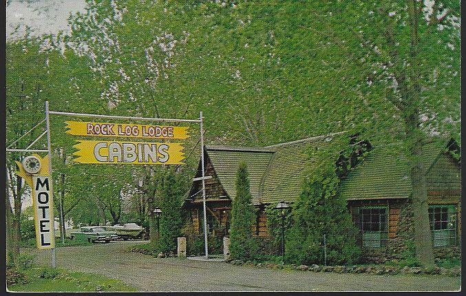 Vintage Unused Postcard of Rock Log Lodge, Glendive, Montana