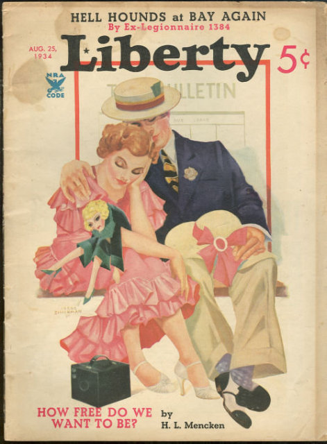 Liberty Magazine August 25, 1934 Greta Garbo's Life