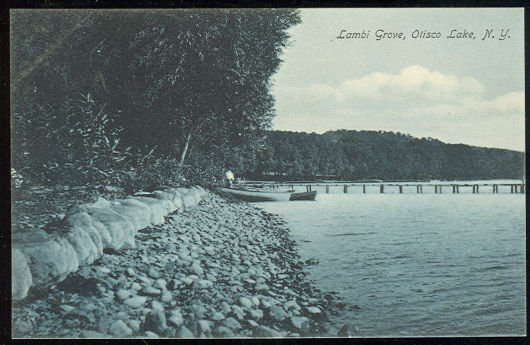 Postcard of Lambi Grove, Olisco Lake, New York