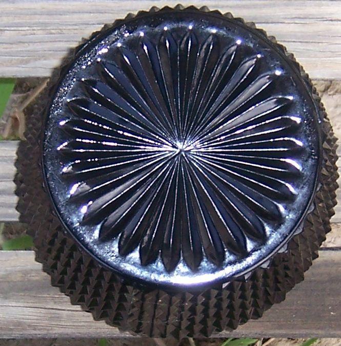 Vintage Tiara Indiana Glass Cameo Black Diamond Point Ice Bucket Without Lid