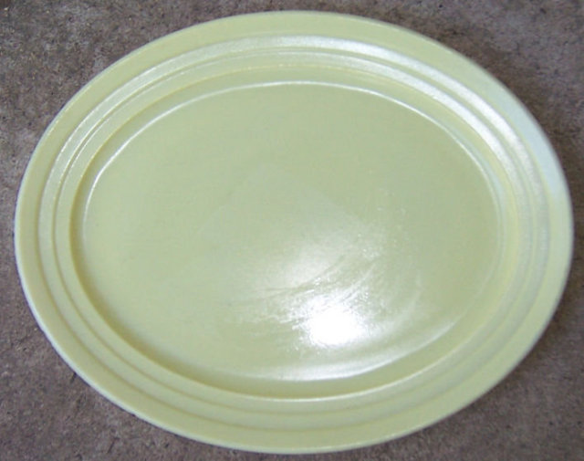 Vintage Yellow Moderntone Platonite Serving Platter