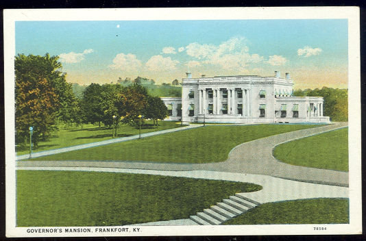 Postcard of Governor's Mansion, Frankfort, Kentucky