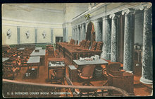 Postcard of U.S. Supreme Court Room, Washington D.C.