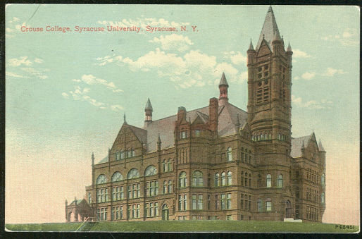 Postcard of Crouse College, Syracuse, New York