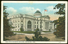 Postcard of Iowa State Historical Building Des Moines