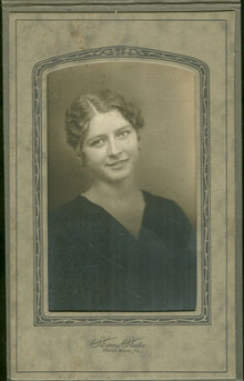 Framed RPPC Young Lady From Wilkes Barre Pennsylvania