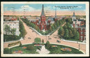 Postcard of Thomas Circle Looking North Washington D.C.