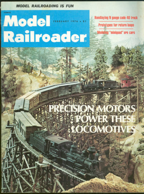 Model Railroader Magazine February 1976 Pelican Bay