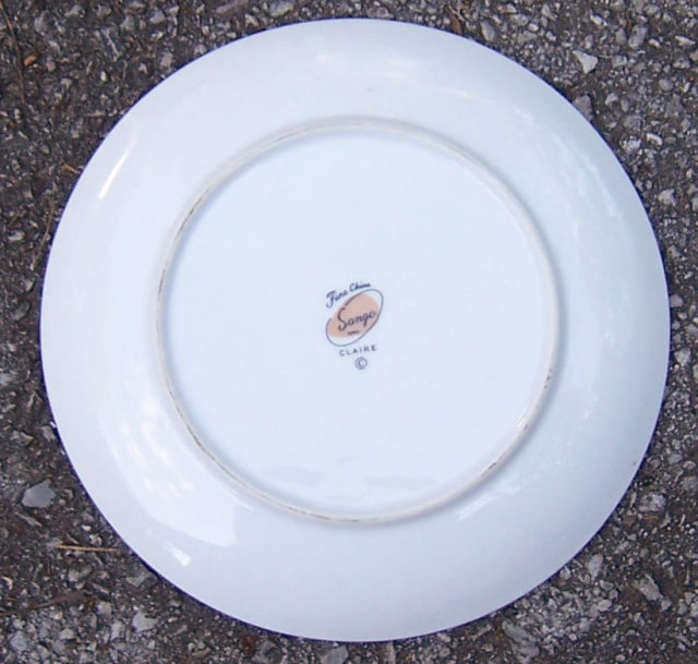Vintage Sango China Small Plate in Claire Pattern