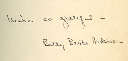 Connie Benton Reporter Signed by Betty Anderson 1941