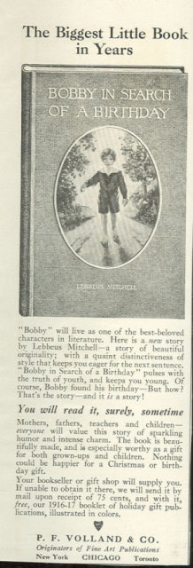 Bobby in Search of a Birthday 1916 Magazine Ad