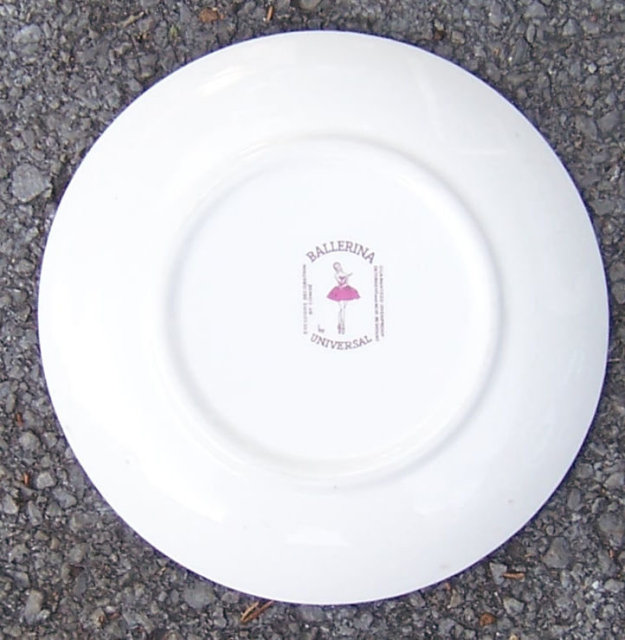 Rosette Bread and Butter Plate Ballerina by Universal